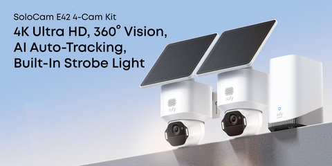 eufy SoloCam E42 4K 2-Cam Kit With HomeBase S380