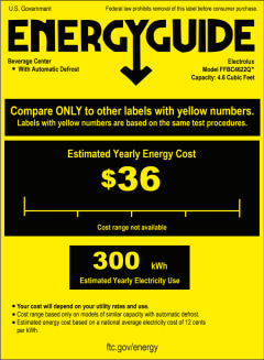 Frigidaire FFBC4622QS 22 Freestanding Beverage Center with 138 Can