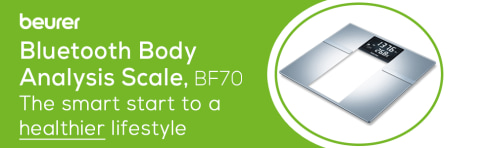 Beurer BF221 Body Fat Scale | XL Digital Weight Scale & Body Fat Analyzer |  Measures Body Weight, Body Fat, Body Water, Bone Mass & Muscle% | Auto