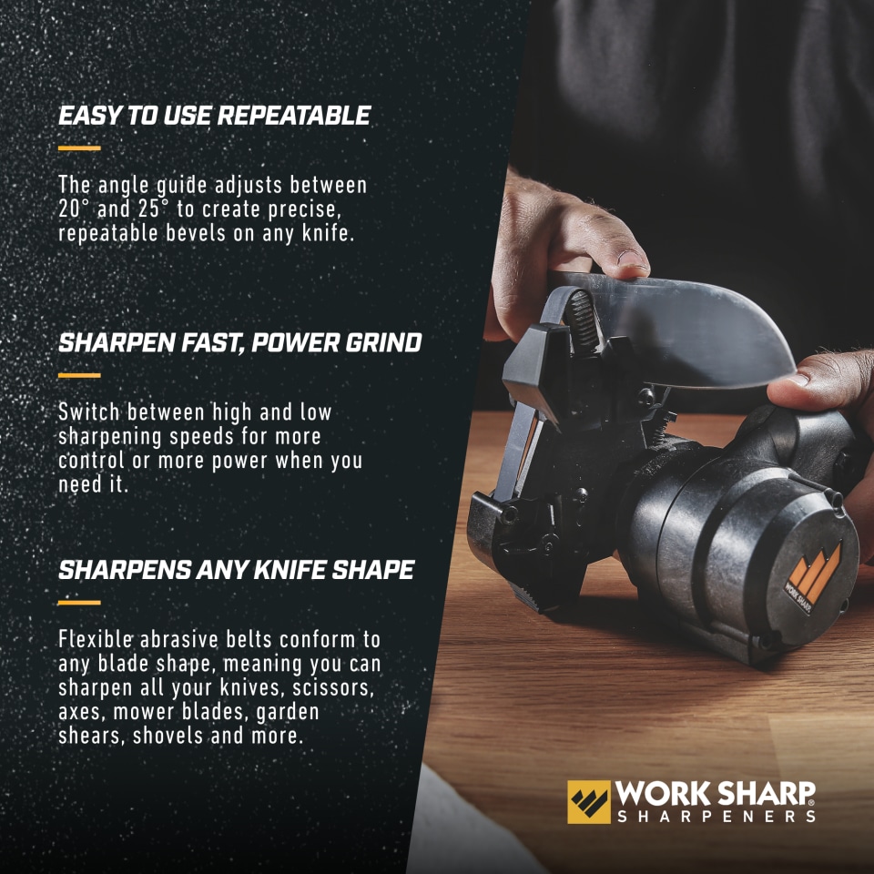 Work Sharp MK2 Professional Electric Knife and Tool Sharpener, Adjustable  tool and knife sharpening system