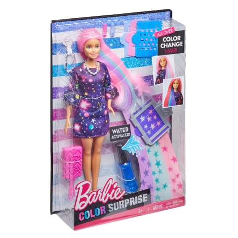 Barbie hair changes discount color in water