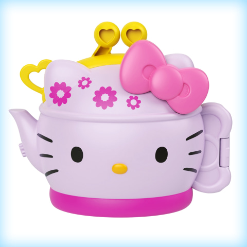 Hello Kitty Tea Party Compact Toy with 2 Sanrio Minis Figures