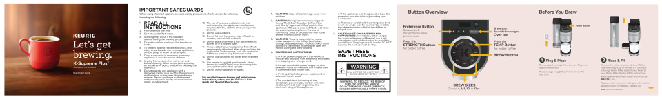 Keurig® K-Supreme Plus Single Serve K-Cup Pod Coffee Maker, MultiStream