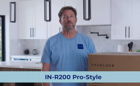 thumbnail video image 2 of Hauslane IN-R200 30 in. Pro-Style Built-In Range Hood, Low Noise, Professional-Grade Baffle Filters, LED Lamps, Stainless Steel, 2 of 14