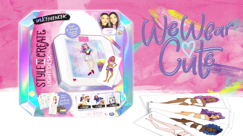inkFLUENCER, We Wear Cute Style N Create Light Desk Activity Kit