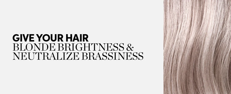 Give your hair blonde brightness and neutralize brassiness