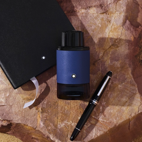 The bottle design captures Montblanc’s spirit of sophistication and adventure
