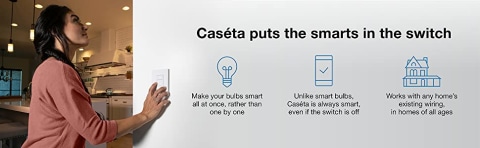 Caseta White Wireless Remote Plug-In Lamp Dimmer Kit - #5R501