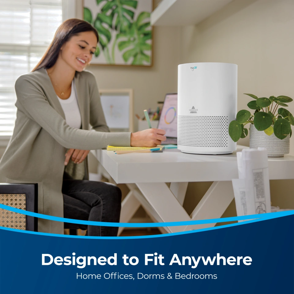 BISSELL MyAir Personal Air Purifier Pet Hair Dander Filter for Home Small Rooms up to 100 sq. ft. 2780A Walmart