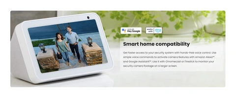 Lorex 2K QHD Indoor Wi-Fi Smart Pan-and-Tilt Security Camera with