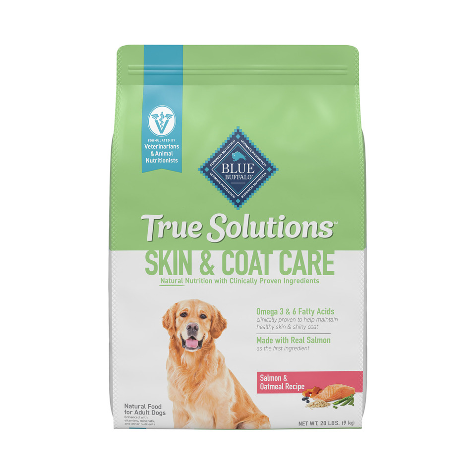 thumbnail video image 2 of Blue Buffalo True Solutions Skin & Coat Care Natural Dry Dog Food, Salmon, 20-lb. Bag, 2 of 13