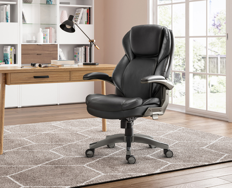 LaZBoy Manager Chair with Adjustable Headrest Homesmartcamera