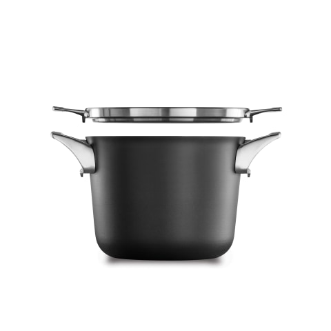 Titanium Nonstick 4-Quart Saute Pot with Tempered Glass Lid – Saflon