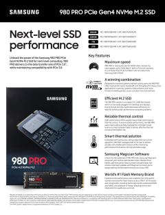 980 PRO PCIe® 4.0 NVMe™ SSD 2TB Memory & Storage - MZ-V8P2T0B/AM