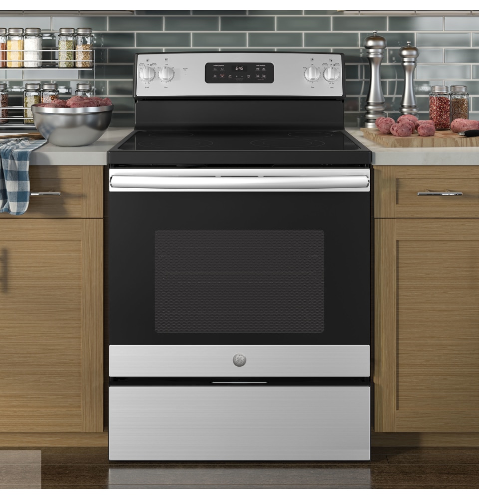 GE® 30 Free-Standing Electric Range - JB645DKWW - GE Appliances