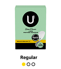 U by Kotex Clean & Secure Overnight Maxi Pads with Wings, Unscented 