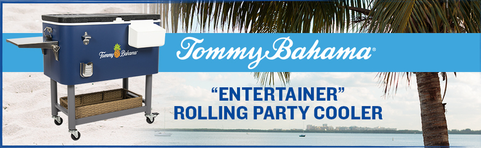 Tommy Bahama Entertainer Rolling Party Cooler