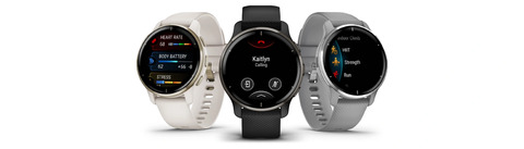 Garmin Venu 2 Plus GPS Bezel Black with 010-02496-01 - Slate Case Smartwatch