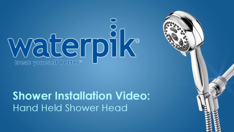Waterpik 8Mode PowerSpray+ Hand Held Shower Head, Chrome NSP853T