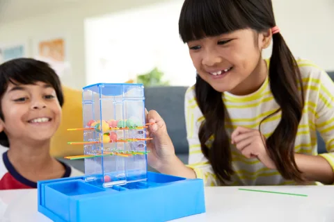 Travel Kerplunk, Portable Kids Game with Built-in Storage