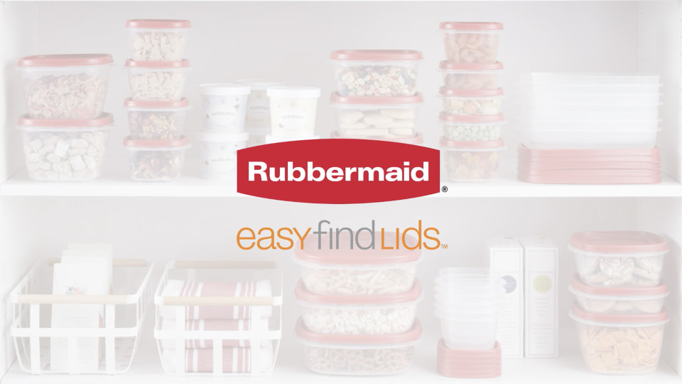  Rubbermaid EasyFindLids Meal Prep Containers, 5.5 Cup, Red :  Everything Else