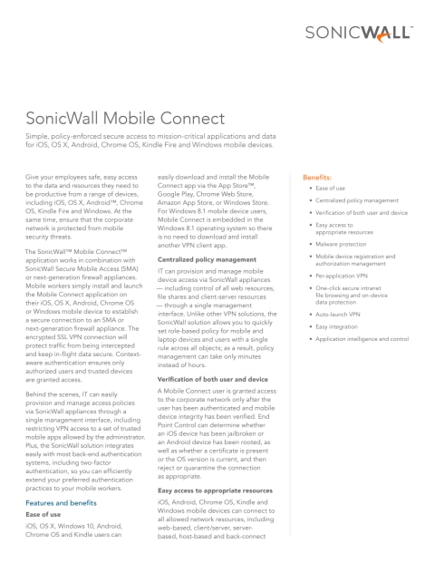 sonicwall mobile connect mac system integrity protection