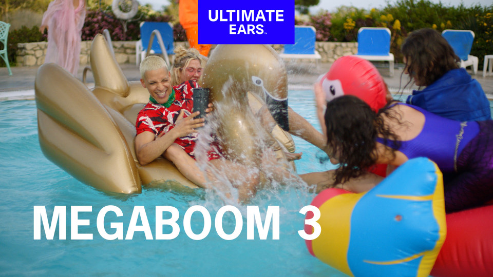 thumbnail video image 2 of Restored Ultimate Ears MEGABOOM 3 Portable Waterproof Bluetooth Speaker - Night Black (Refurbished), 2 of 5