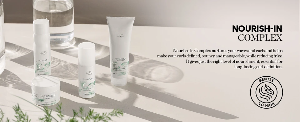 Wella Nutricurls has Nourish-In complex that makes curls defined, bouncy and manageable while reducing frizz