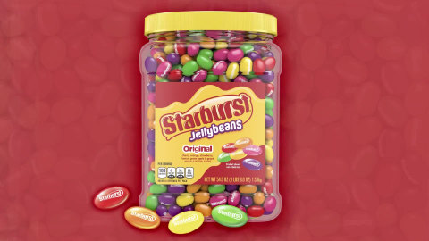 Starburst Original Assorted Jelly Beans Chewy Candy Resealable Jar