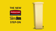 Black Rubbermaid Commercial Products 13-gallon Rubbermaid Commercial 1901993 Slim Jim Stainless Steel Front Step-On Wastebasket End-Step