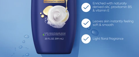 NIVEA Body Wash Nourishing Care With Nourishing Serum - 20 Fl. Oz