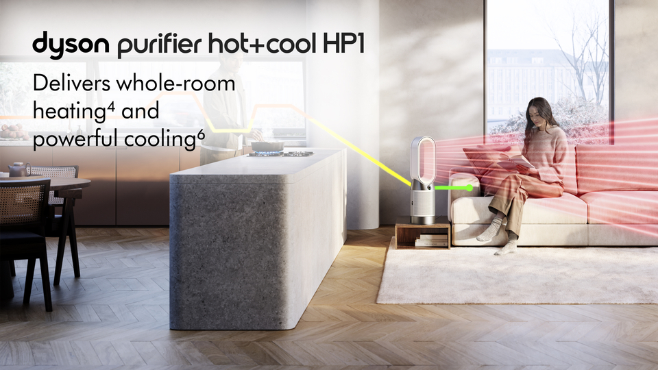 thumbnail video image 2 of Dyson Purifier Hot+Cool HP1 | White | New, 2 of 8