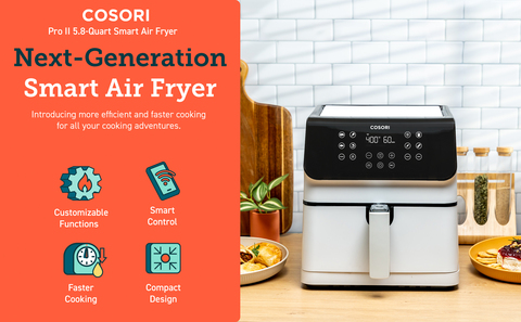 Cosori Pro II 5.8qt Smart Air Fryer - White