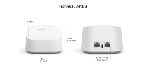 eero 6+ Dual band Mesh Wi Fi 6 System (3 pack) White - Best Buy