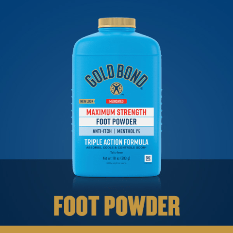 11 Gold Bond Foot Powder WITH TALC popular 4oz Discontinued