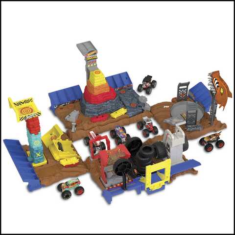 Hot Wheels Monster Trucks Arena Smashers Bone Shaker Playset