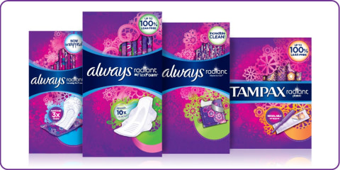 Always Radiant Size 4 Light Clean Scent Overnight Pads with Wings, 22 ct -  City Market