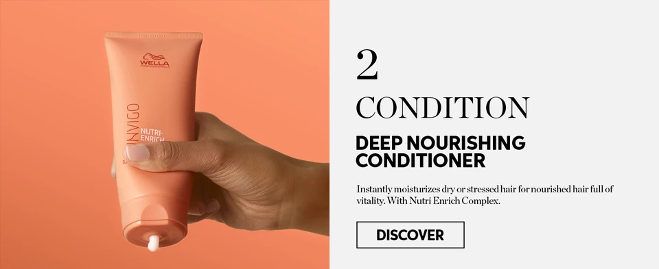 Condition with deep nourishing conditioner