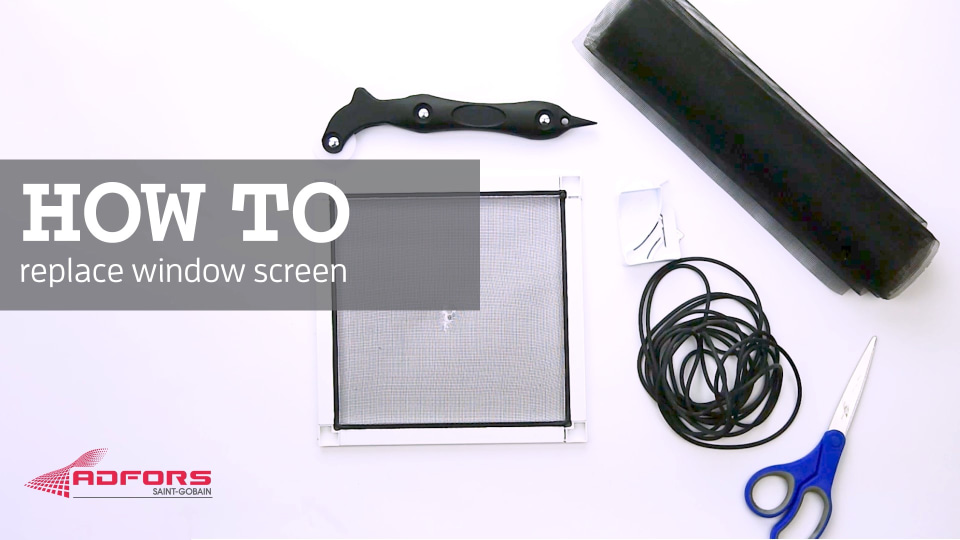 thumbnail video image 2 of Saint-Gobain ADFORS Extra Strength Screen, Size: 36" wide  x 84" length, 2 of 6