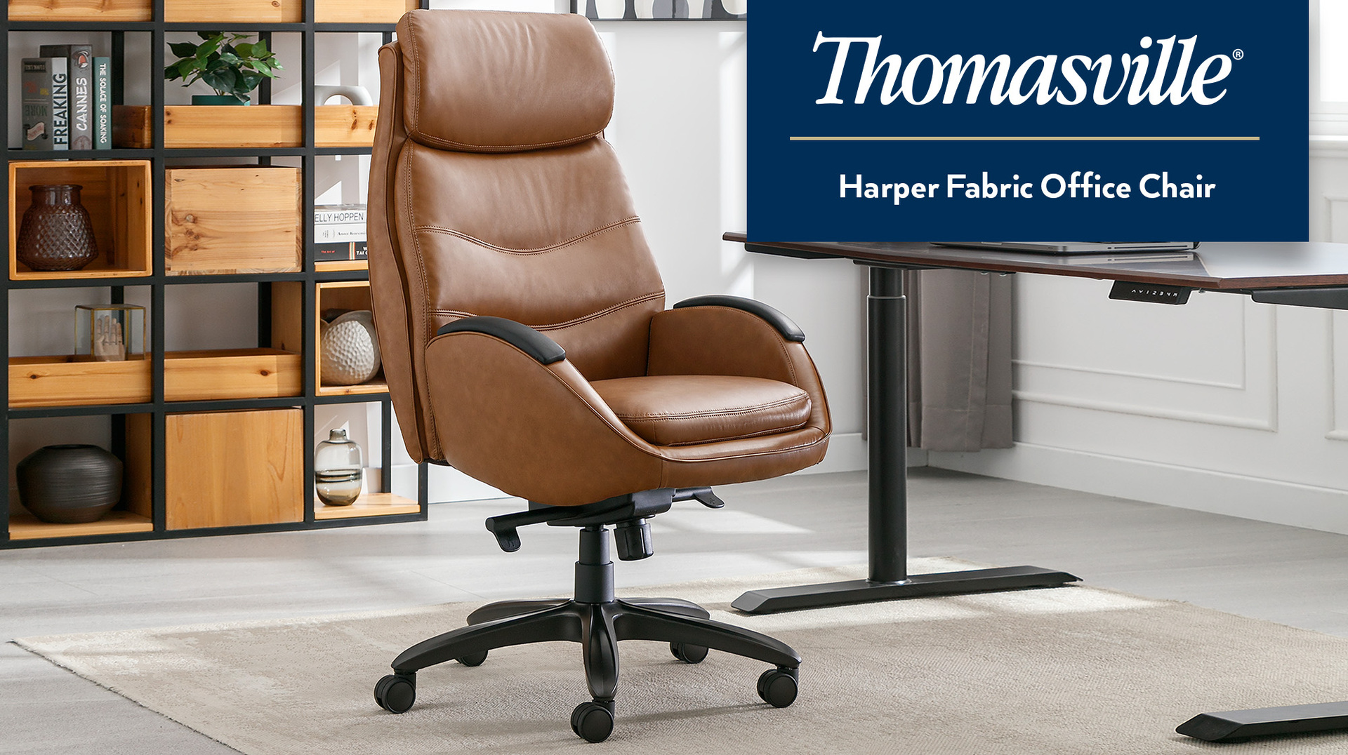 Thomasville Lamont Big &amp; Tall Executive Office Chair - Home Smart Camera
