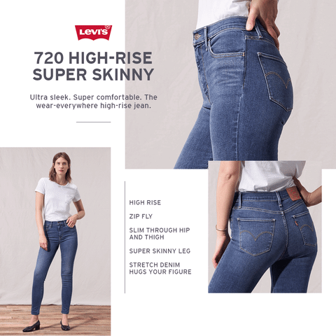 levi 720 high rise super skinny jeans
