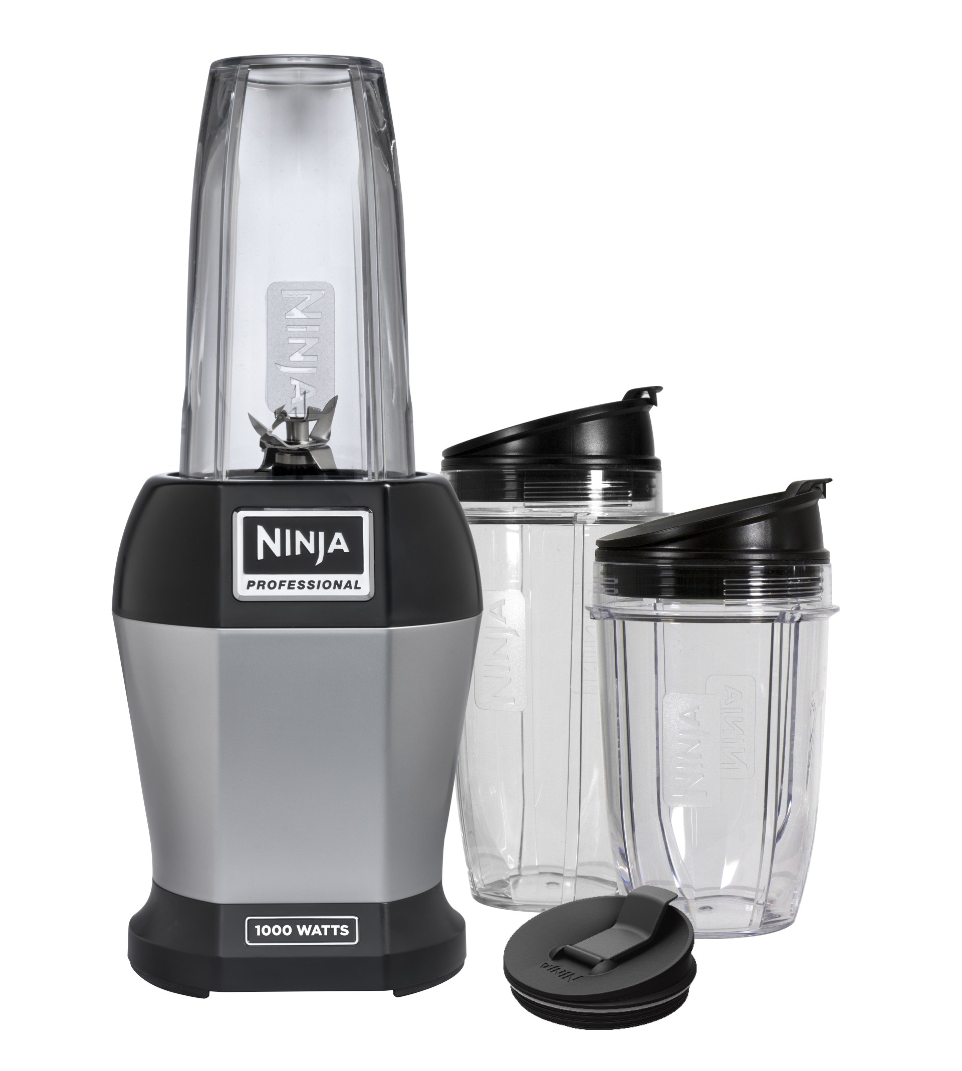 Ninja BL480D Nutri 1000 Watt Auto-IQ Base for Juices, Shakes & Smoothies  Personal Blender, 18 and 24 Oz, Black/Silver 