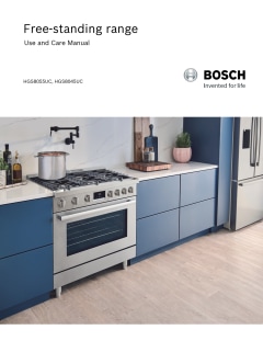 Bosch 800 Series 3.7 Cu. Ft. Industrial Style Freestanding Gas