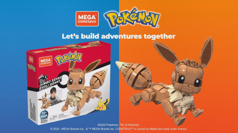 Neu Und Ovp MATTEL Mega Construx Pokémon Jumbo Evoli Eevee