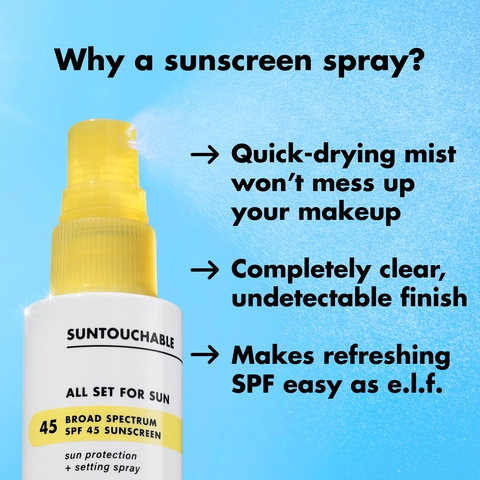 Education on why you should use a sunscreen spray