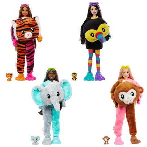 Barbie Cutie Reveal Chelsea Doll Jungle Series - Monkey