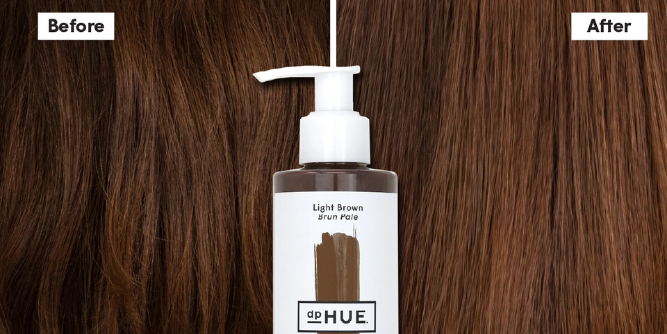 Gloss+ Before &amp; After on Light Brown hair | dpHUE