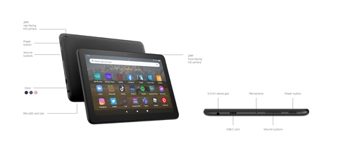 Amazon Fire HD 8, 12th Generation, 8” Tablet, WiFi, 32 GB, Fire OS