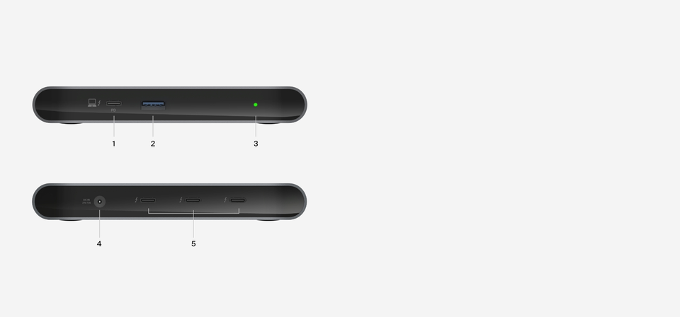 Belkin Connect Thunderbolt 4, 5 in 1 USB C Hub, 96W Power Delivery