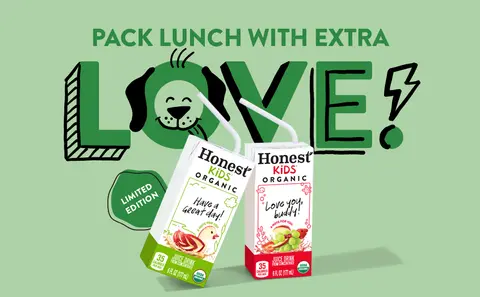 Honest Kids Organic Juice Drink Pouches Super Fruit Punch, 8 Pack